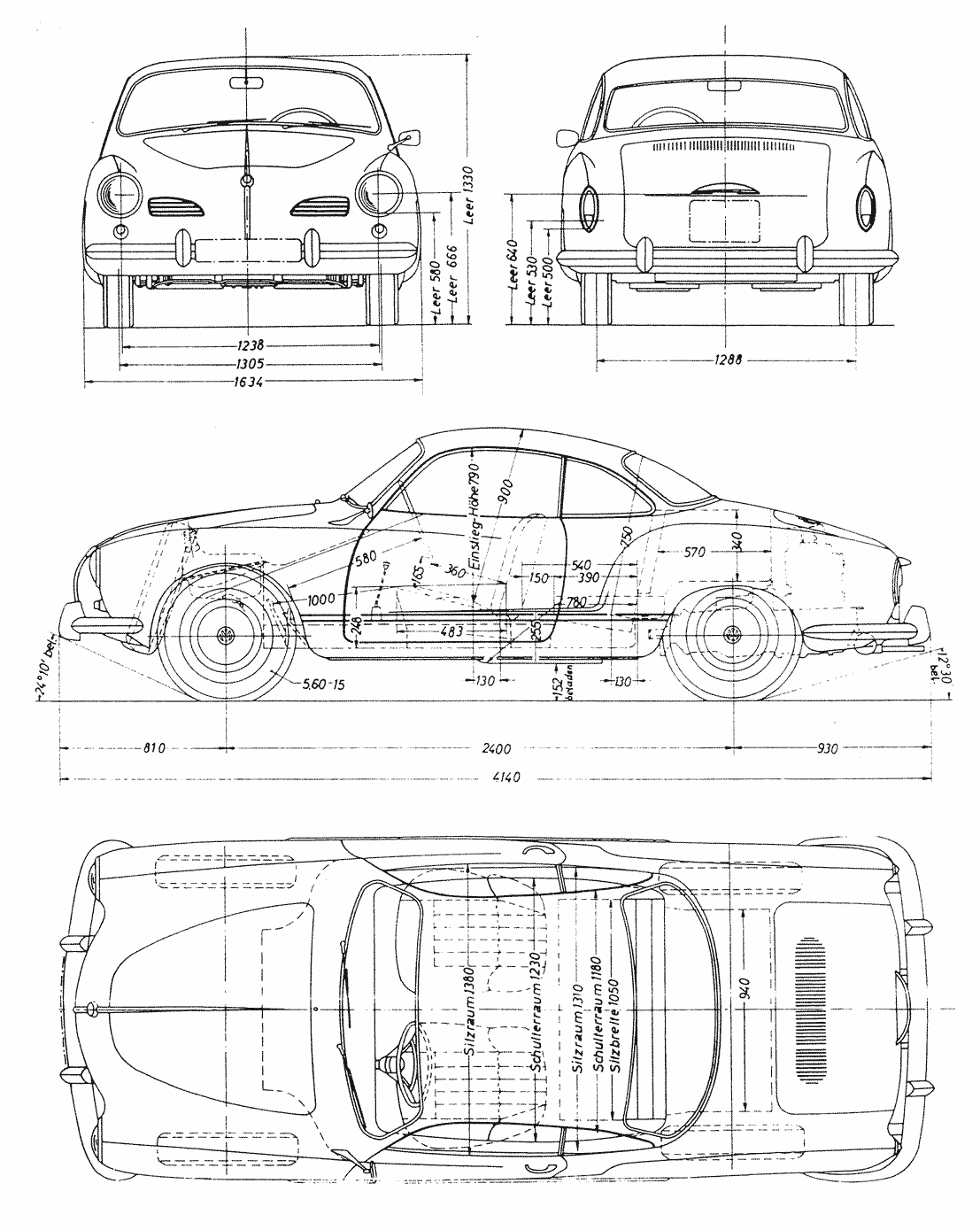 Karmann Ghia blueprint