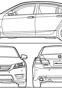 Honda Accord blueprint