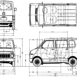 Honda Life Step Van blueprint