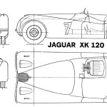 Jaguar XK120 blueprint
