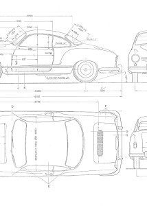 Volkswagen Karmann Ghia blueprint