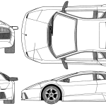 Lamborghini Murcielago blueprint