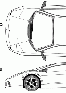 Lamborghini Murcielago blueprint