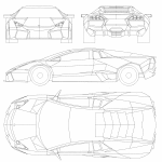 Lamborghini Reventon blueprint