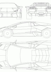 Lamborghini Reventon blueprint