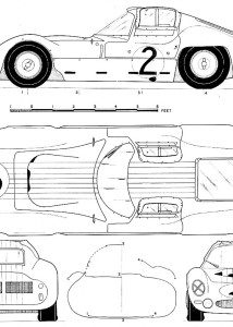 Maserati Tipo 151 blueprint