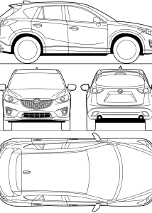 Mazda CX-5 blueprint