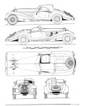 Mercedes-Benz 540K blueprint