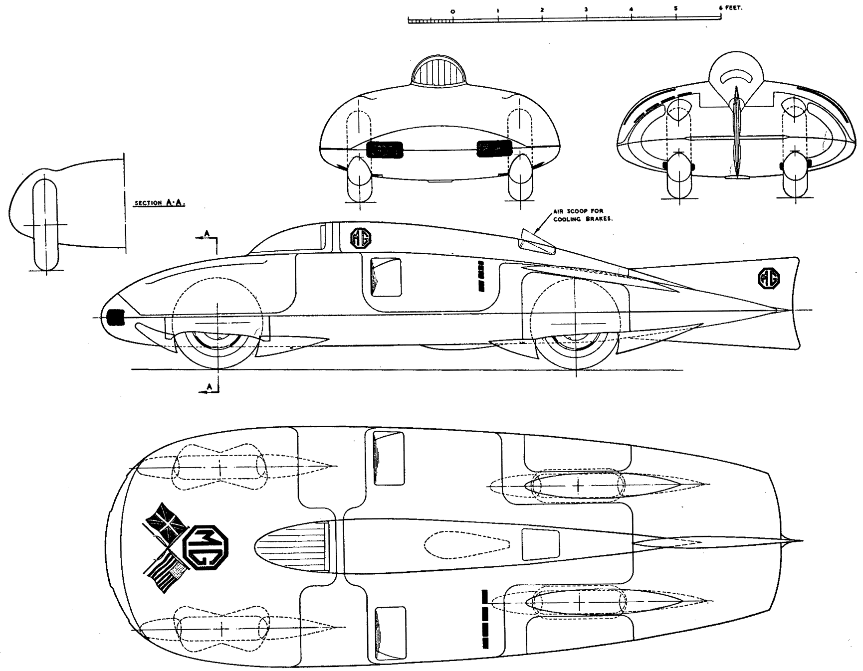 MG EX181 blueprint