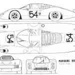 Porsche 907 blueprint