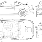Renault Megane blueprint