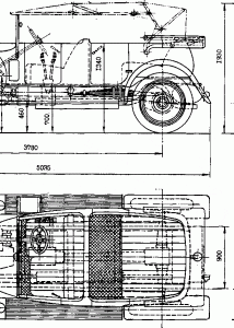 Rolls-Royce Silver Ghost blueprint