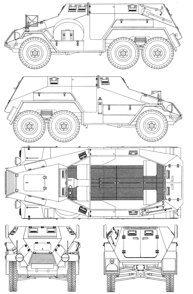 Sd.Kfz. 247 Ausf. A Blueprint - Download free blueprint for 3D modeling