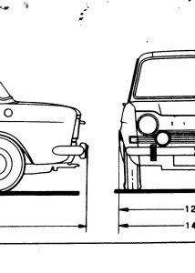 Simca 1000 blueprint