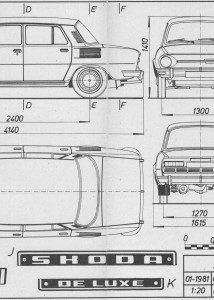 Škoda 100 blueprint