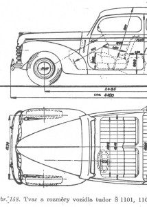 Škoda 1101 blueprint