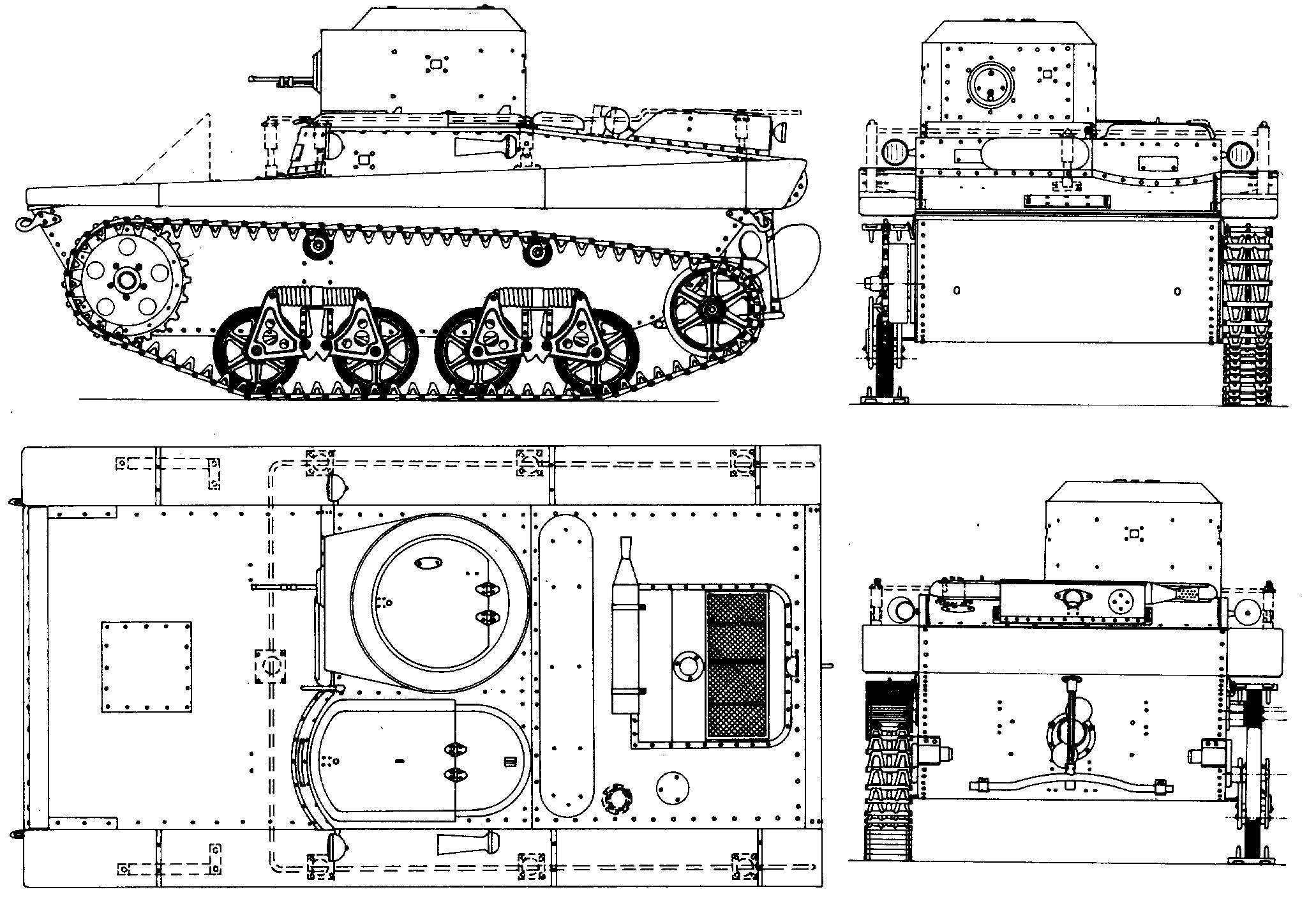 T-37A tank blueprint