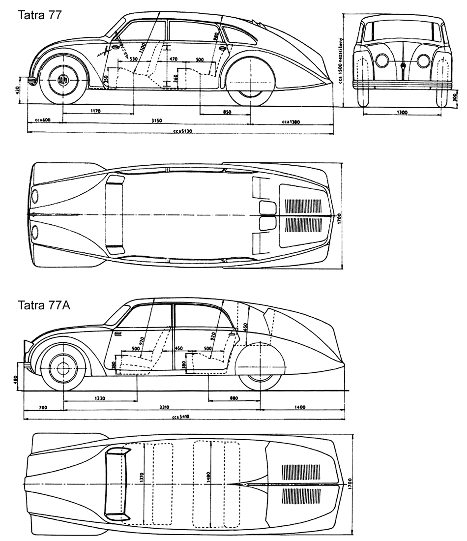 Tatra 77 blueprint