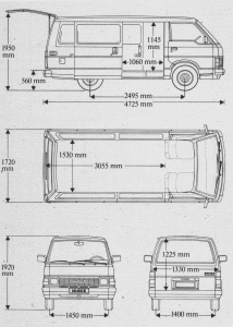 Toyota HiAce blueprint