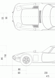 Toyota 2000GT blueprint