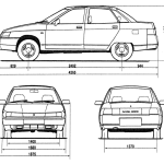 Lada 110 blueprint