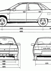 Lada 110 blueprint