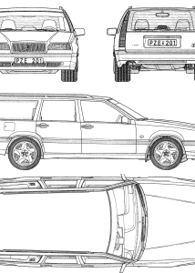 Volvo 850 blueprint