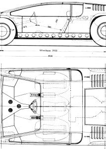 Bizzarrini Manta blueprint