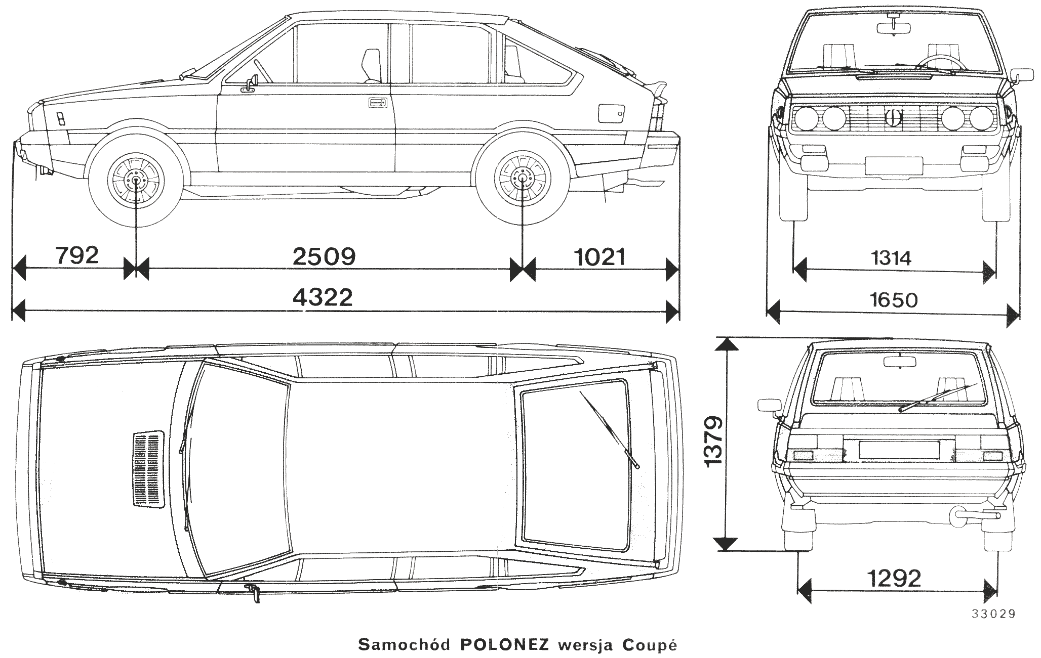 FSO Polonez blueprint