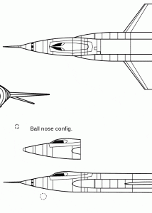 North American X-15 blueprint