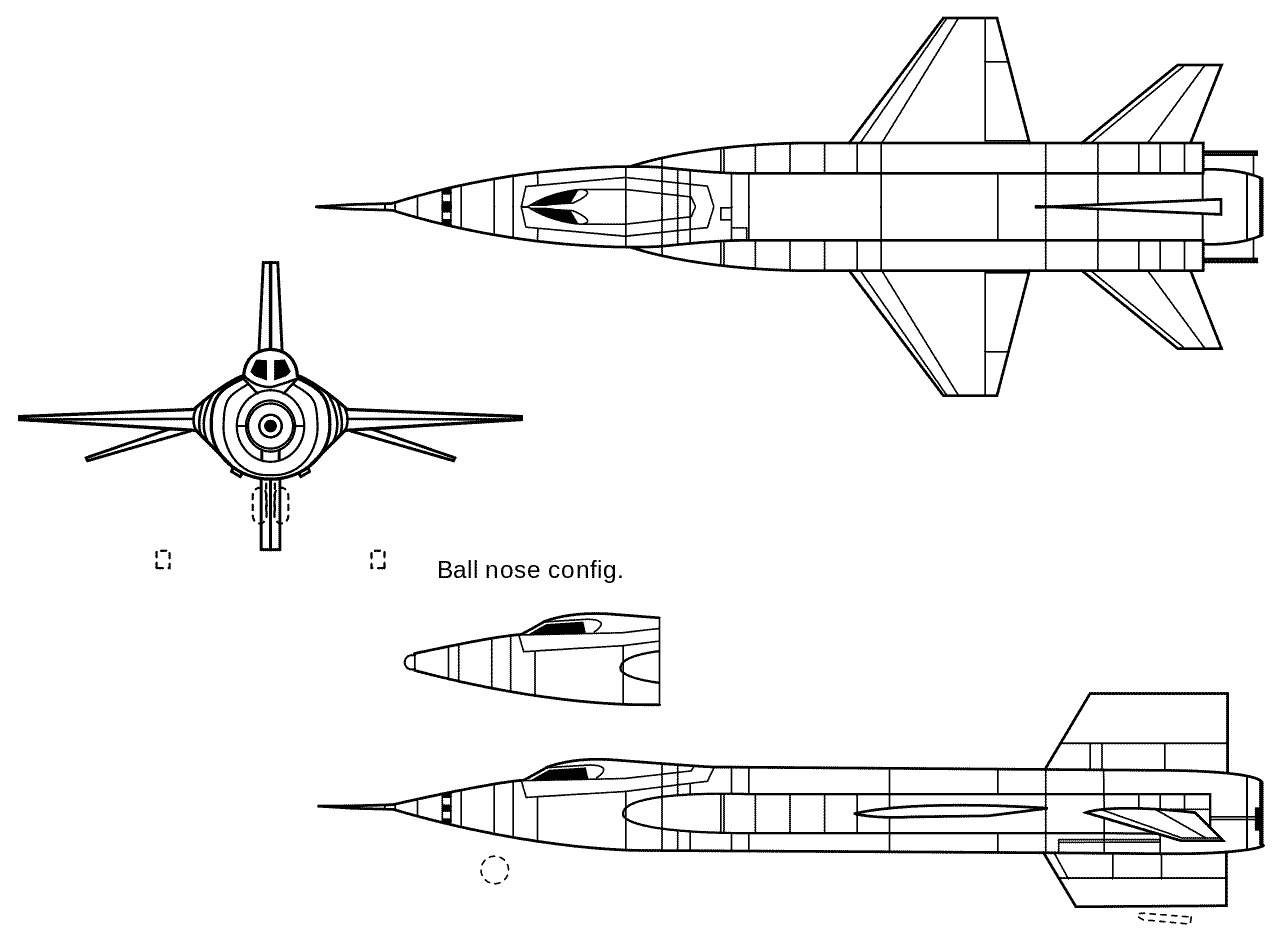 North American X-15 blueprint