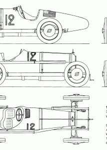 Duesenberg GP blueprint