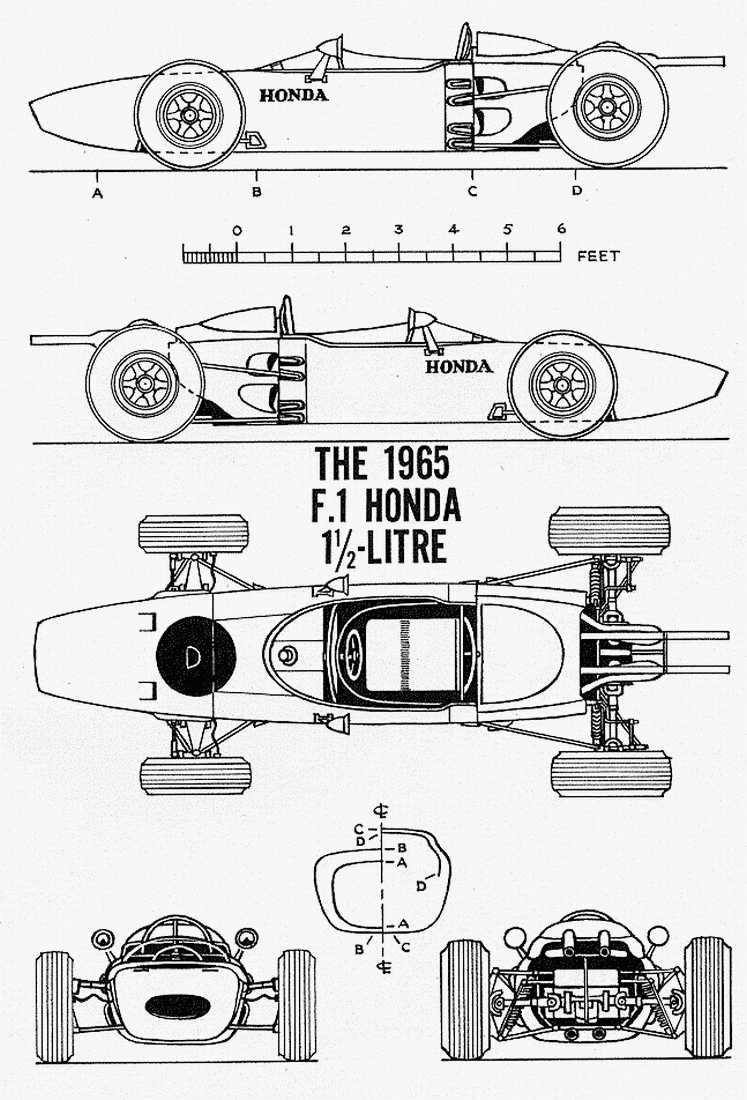 Honda RA272 blueprint