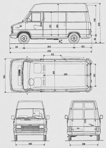 Fiat Ducato blueprint