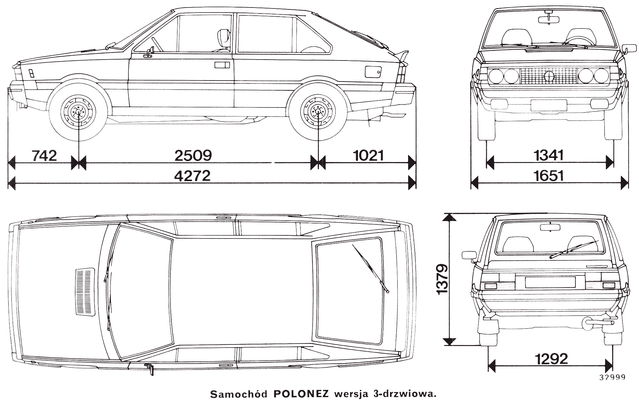 FSO Polonez blueprint
