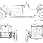 Maserati 4CS 1100 blueprint