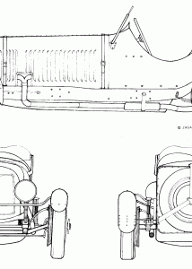 Maserati 4CS 1100 blueprint