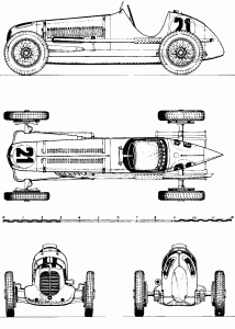 Maserati 6CM blueprint