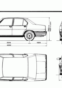 Alfa Romeo 90 blueprint