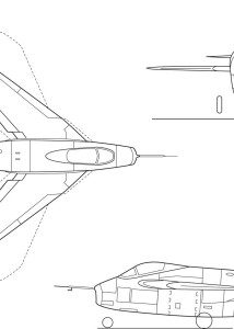 Bell X-5 blueprint