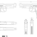 Beretta 92FS blueprint