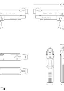 Beretta 92FS blueprint