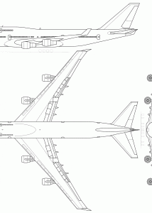 Boeing 747-400 blueprint