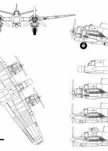 Bristol Beaufighter blueprint