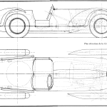 Delahaye 145 V12 Sport blueprint