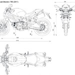 Ducati Monster blueprint