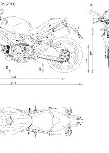 Ducati Monster blueprint