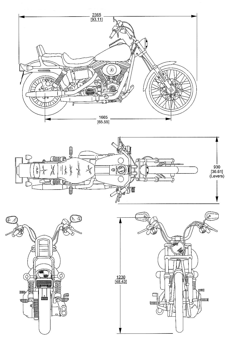 Harley-Davidson FS2 blueprint