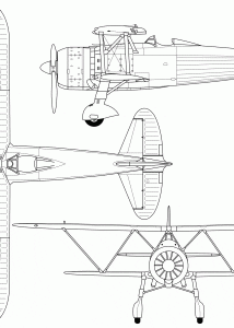 Fiat CR.42 blueprint