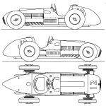 Ferrari 375 F1 GP blueprint